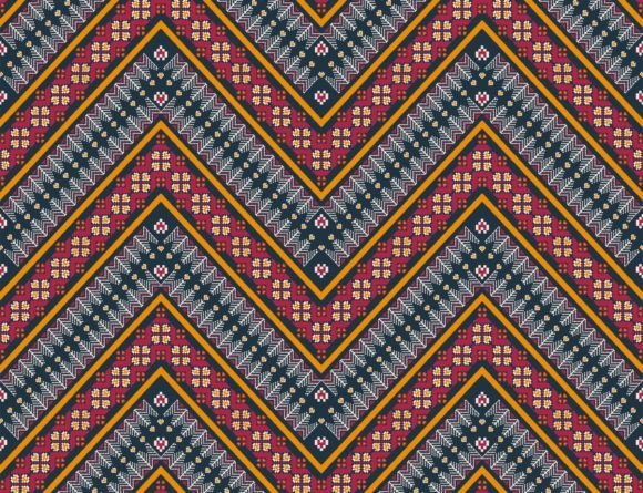 Aztec Embroidery Zigzag Pattern Review