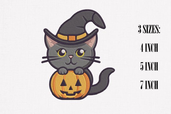 Black Cat Pumpkin 3 Halloween Embroidery Review