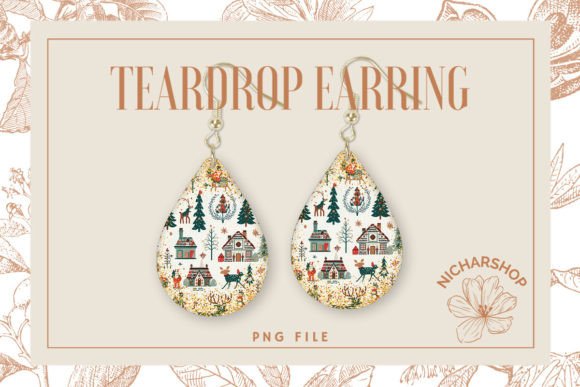 Christmas Deer Embroidery Teardrop1 Review