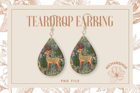 Christmas Deer Embroidery Teardrop4 Review