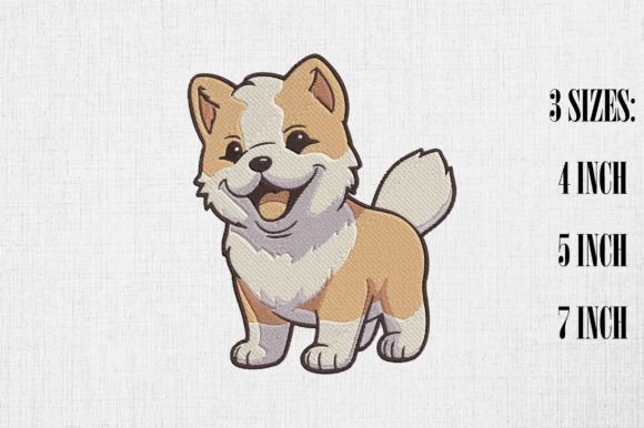 Cute Akita Dog Embroidery Design Review