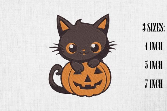 Cute Black Cat Halloween Embroidery 2 Review