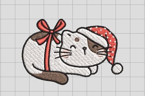 Cute with Bow Santa Hat Embroidery Review