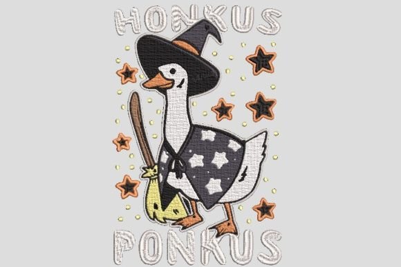 Duck Witch Honkus Ponkus Embroidery File Review