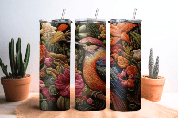 Embroidery Bird Tumbler Wrap Review
