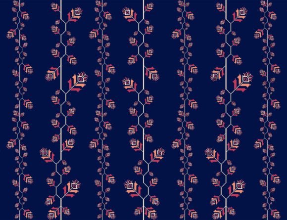 Embroidery Floral Stripes Pattern 2 Review