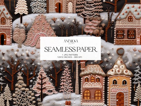 Gingerbread Village Embroidery Paper Review
