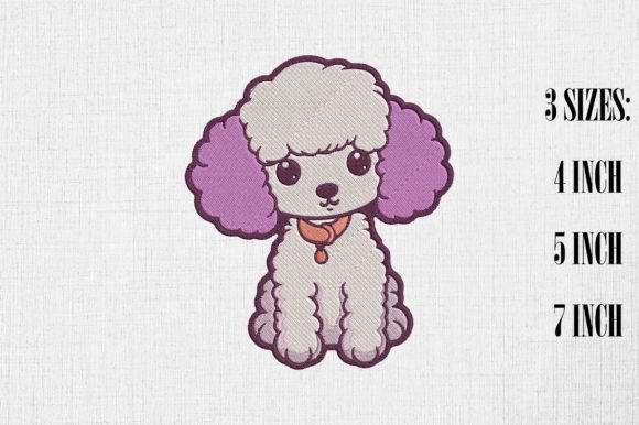 Kawaii Poodle Embroidery Design Review