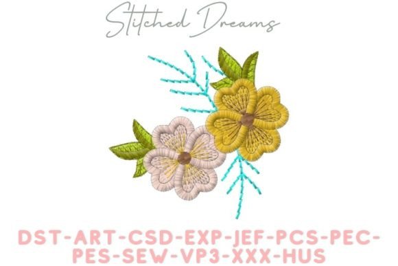 Twin Blooms Embroidery Design Review