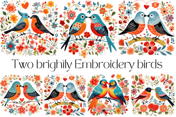 Two Brightly Embroidery Birds Review