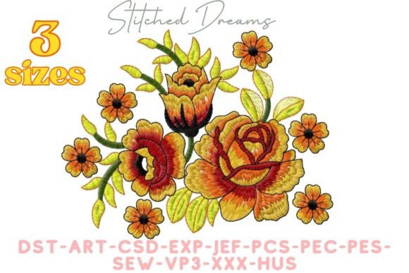 Various Flowers Embroidery Design Review