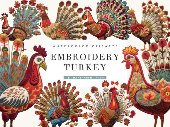 Watercolor Embroidery Turkey Review for Personalized Gifts