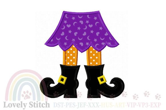 Witch Boots Applique Embroidery Design Review